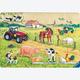 Afbeelding van 10 st - Bont gekleurde boerderij - Houten puzzels (door Ravensburger)