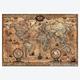 Afbeelding van 1000 st - Antieke wereldkaart - Genuine (door Educa)