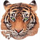 Afbeelding van 375 st - Gezicht van een tijger - Gevormd (door Educa)