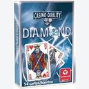 Afbeelding van Casino Quality playing cards Bridge size French art Blue back - Diamond Series - Kaartspelen (door Cartamundi)